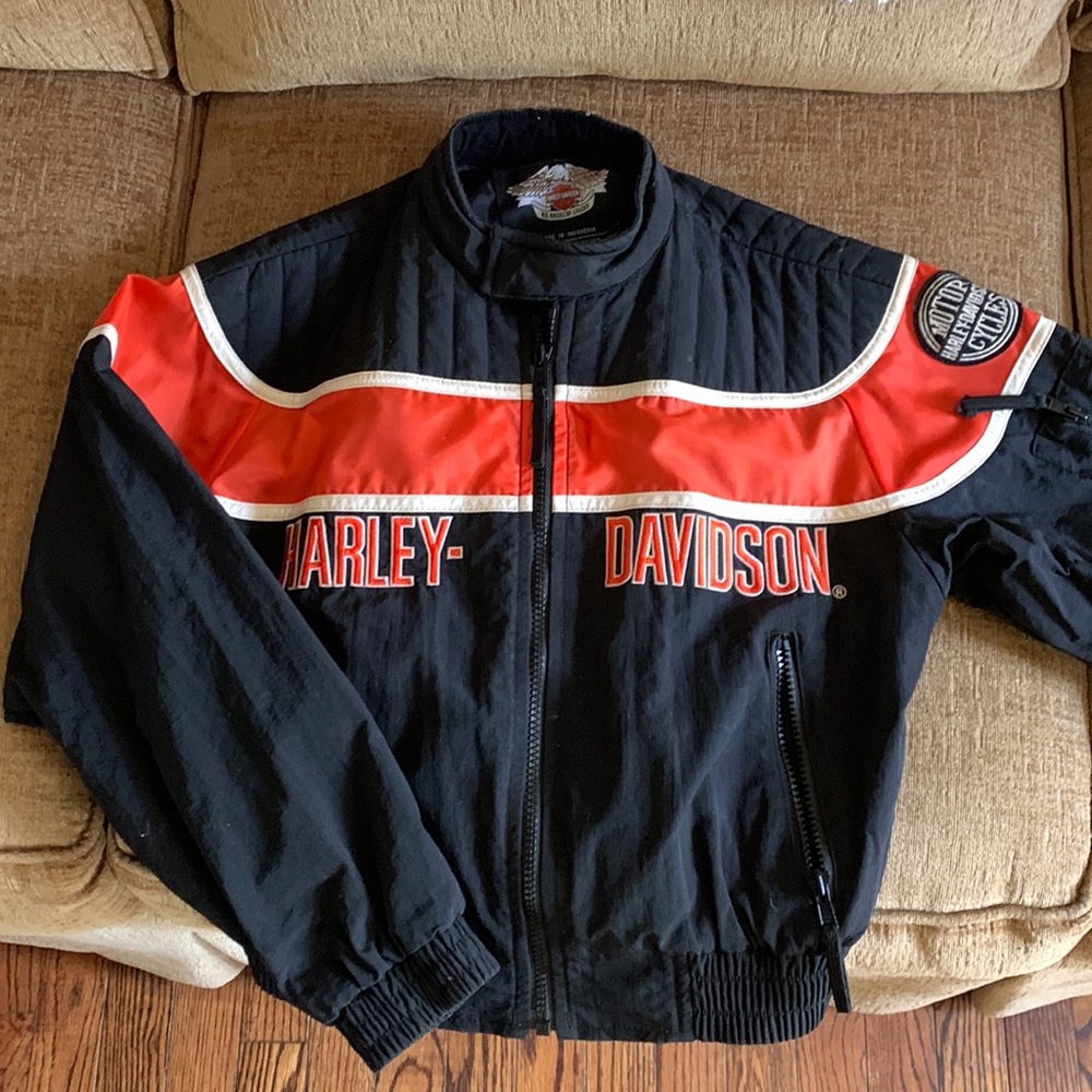 Boys medium Harley Davidson riding jacket